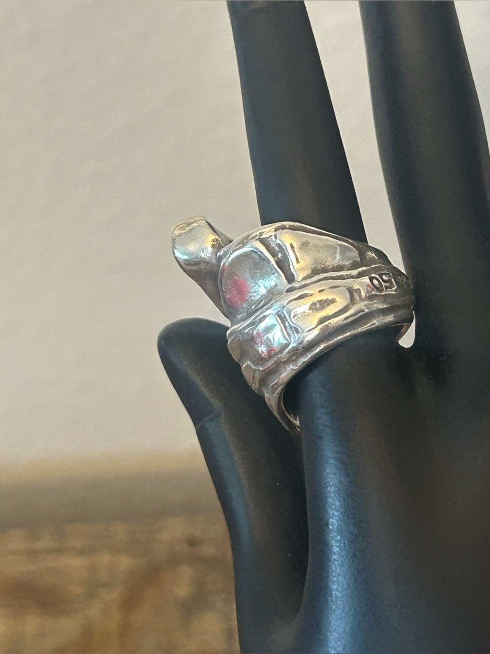 Uno de 50 Eye of Crocodile Crystal Ring - Picture 4 of 8